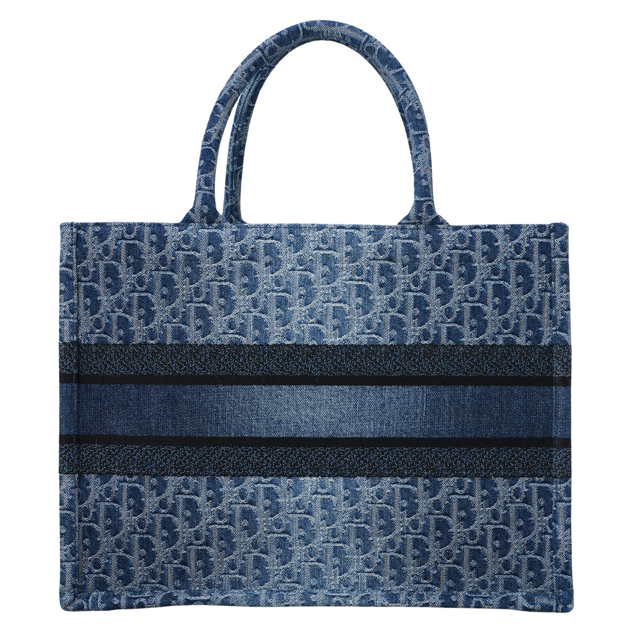 CHRISTIAN DIOR(USED)크리스찬 디올 오블리크 데님 북토트 미듐